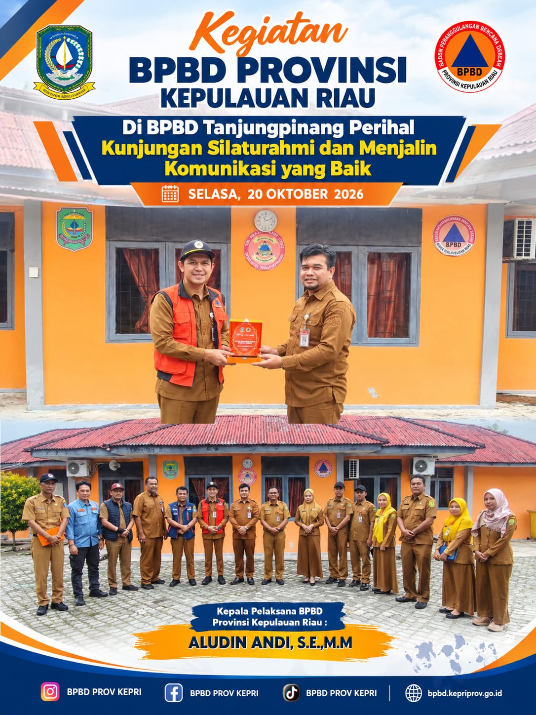 Kunjungan Kerja dan Silaturahmi Ke BPBD Kota Tanjungpinang 